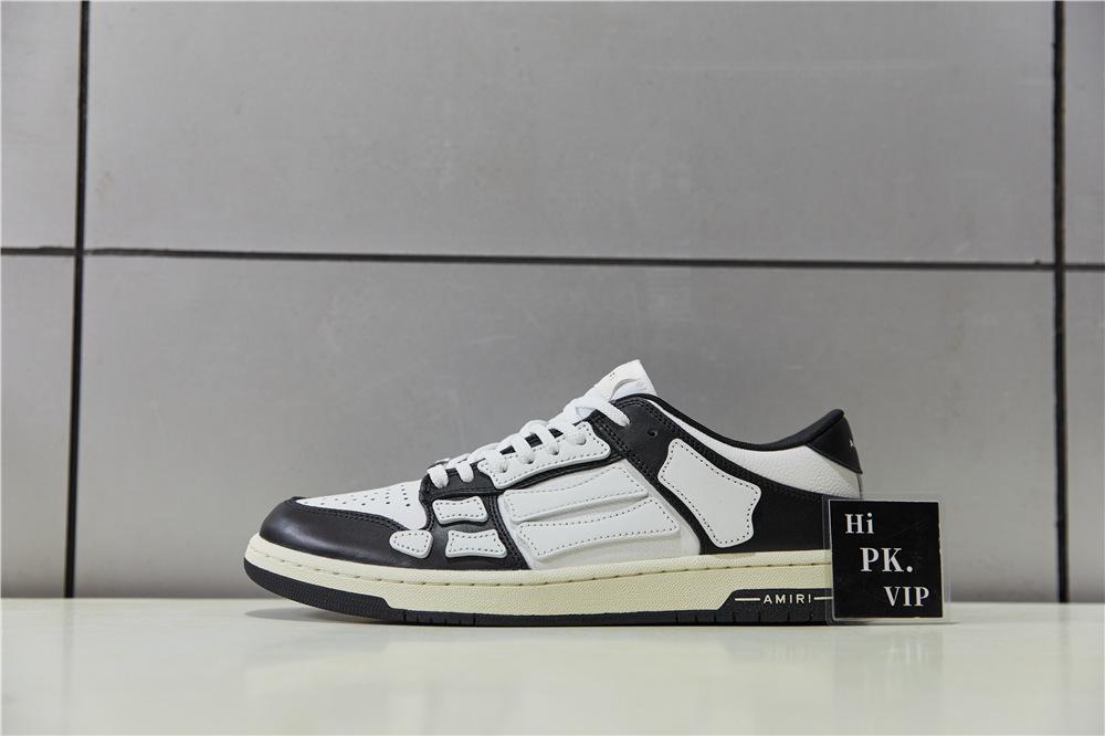 Pk God Amiri Men''s Skel LOW Sneakers WHITE retail materials ready to ship